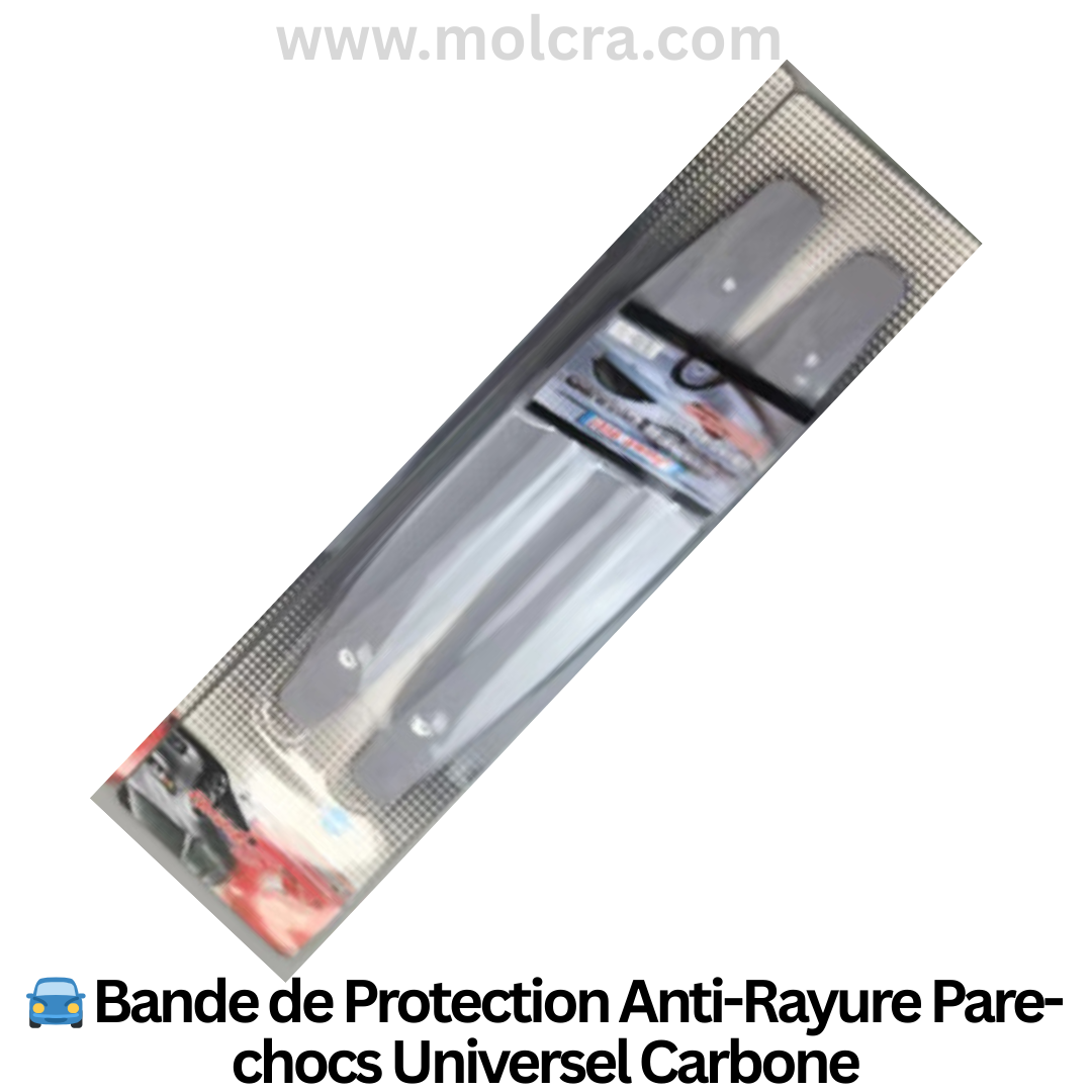 Bande Protection Pare-chocs Anti-Rayure Universel Carbone - Protection Voiture