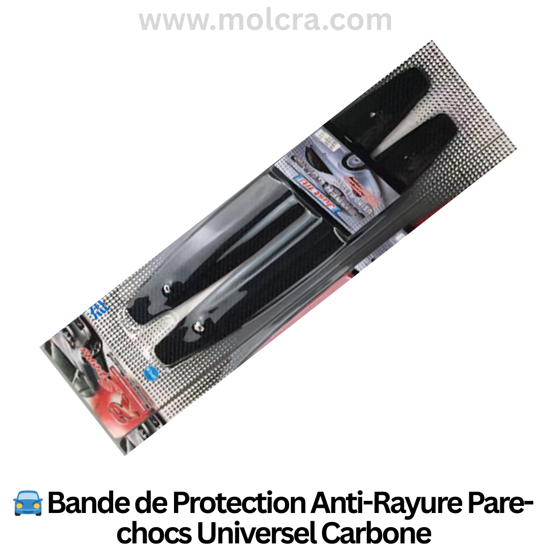 Bande Protection Pare-chocs Anti-Rayure Universel Carbone - Protection Voiture
