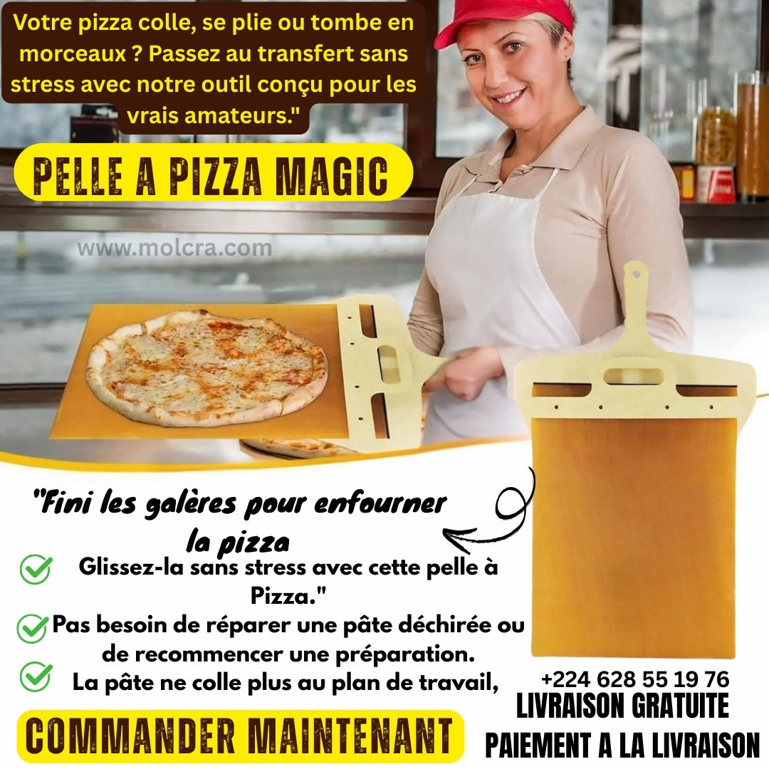 Pelle à pizza magique L'Accessoire Magique pour Réussir Toutes Vos Pizzas Maison 🍕