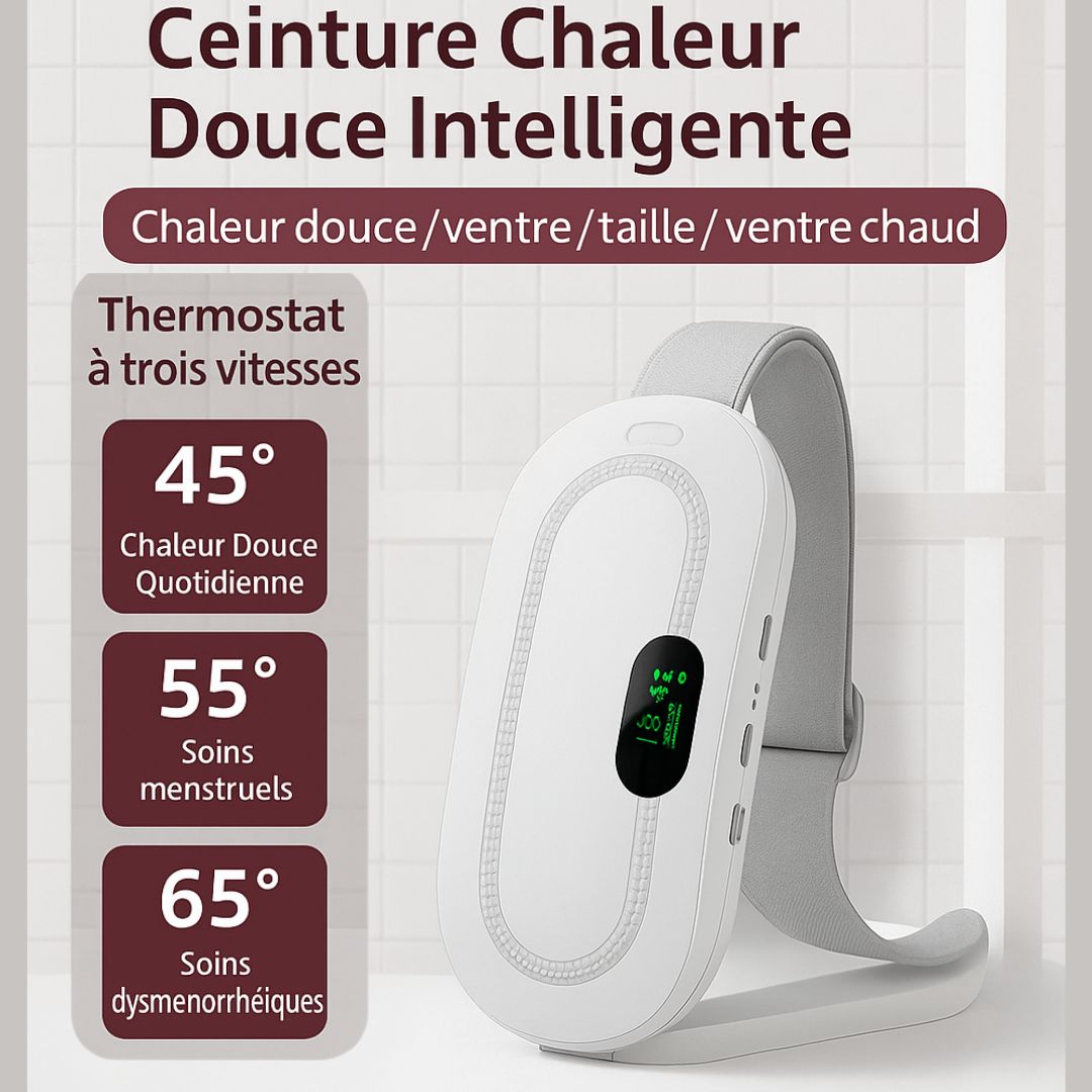 🇬🇳 Ceinture Chauffante Abdominale Intelligente – Soulagement Instantané de la Douleur Confort, chaleur et détente à portée de main !