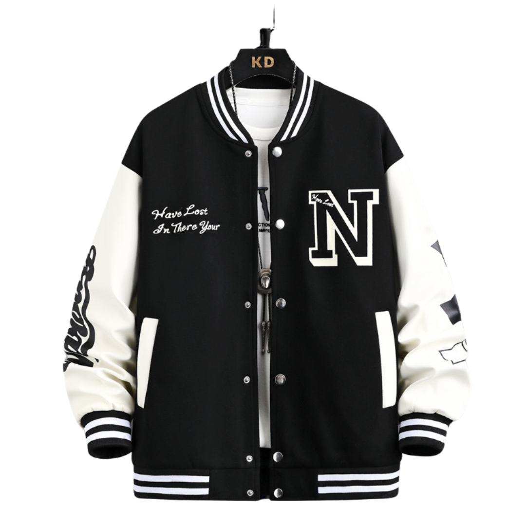 1.	Veste Baseball Uniforme  Décontracté