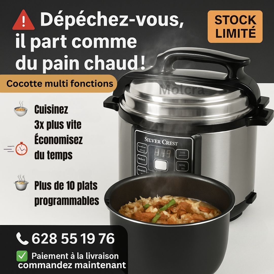 Cocotte autocuisseur Intelligent multifonction Silver Crest. Dites adieu aux longues heures en cuisine…